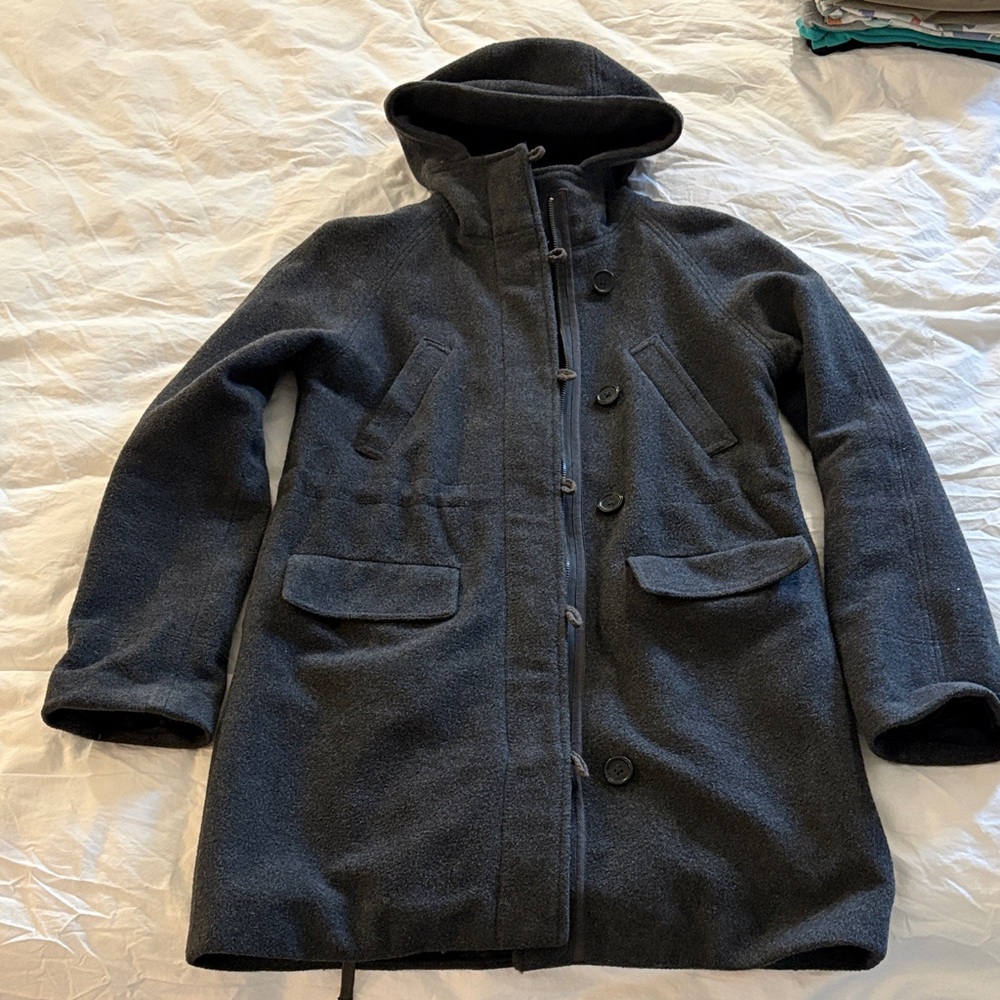 Kismet Dark Gray Hooded Coat